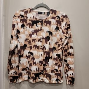 Saks Fifth Avenue Clothes (Real) Elephant Cardigan - S